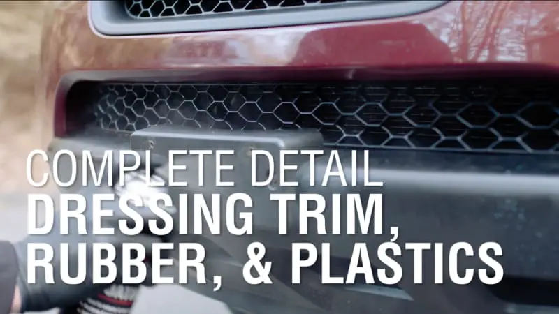 Dressing Trim, Rubber, & Plastics: Make Your Car Shine